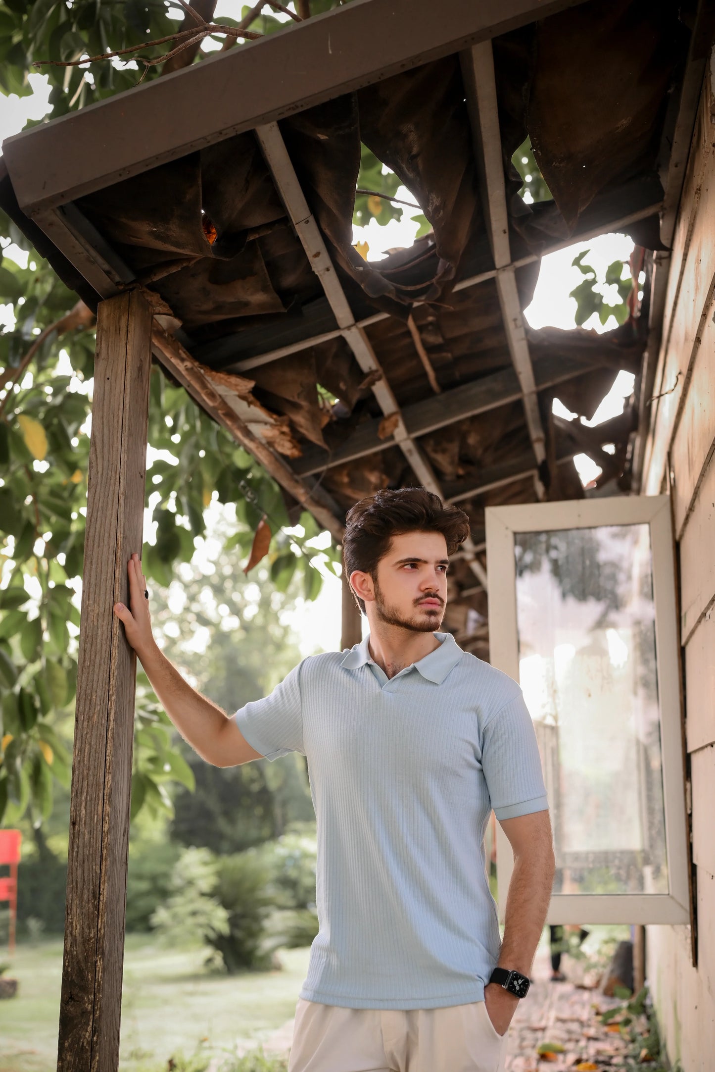 Drop Needle Polo - Ocean Breeze