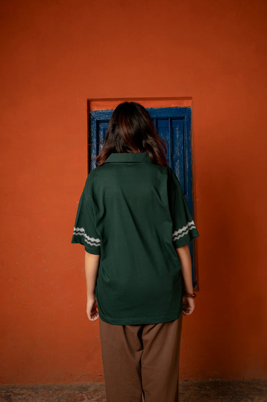 Dark Green Button Down Shirt